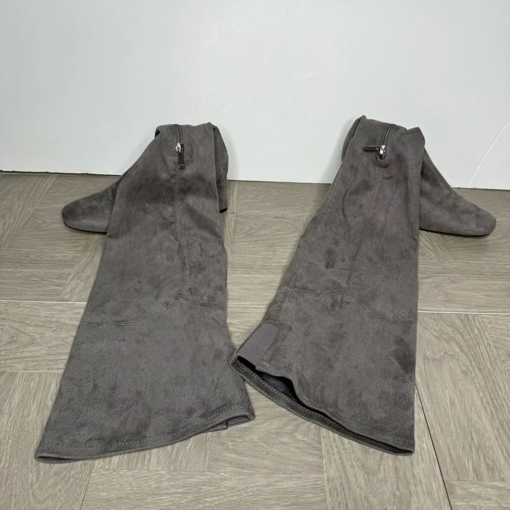 Marc Fisher Charlote Gray Over The Knee Boot 6 1/2 M